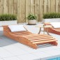 vidaXL Sonnenliege Wachsbraun 205x60x31,5 cm Massivholz Kiefer vidaXL Sonnenliege Wachsbraun 205x60x31,5 cm Massivholz Kiefer