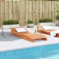 vidaXL Sonnenliege Wachsbraun 205x70x31,5 cm Massivholz Kiefer vidaXL Sonnenliege Wachsbraun 205x70x31,5 cm Massivholz Kiefer