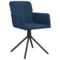 vidaXL Esszimmerstühle 2 Stk. Drehbar Blau Samt vidaXL Esszimmerstühle 2 Stk. Drehbar Blau Samt