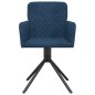 vidaXL Esszimmerstühle 2 Stk. Drehbar Blau Samt vidaXL Esszimmerstühle 2 Stk. Drehbar Blau Samt