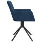 vidaXL Esszimmerstühle 2 Stk. Drehbar Blau Samt vidaXL Esszimmerstühle 2 Stk. Drehbar Blau Samt