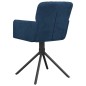 vidaXL Esszimmerstühle 2 Stk. Drehbar Blau Samt vidaXL Esszimmerstühle 2 Stk. Drehbar Blau Samt