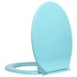 vidaXL Toilettensitz mit Absenkautomatik Grün Oval vidaXL Toilettensitz mit Absenkautomatik Grün Oval