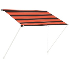 vidaXL Einziehbare Markise 100×150 cm Orange und Braun
