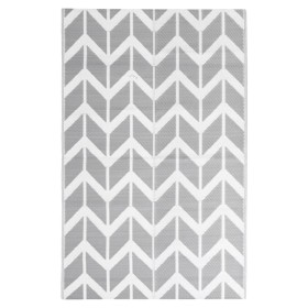 vidaXL Outdoor-Teppich Grau 190x290 cm PP