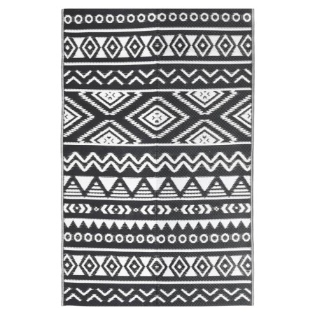 vidaXL Outdoor-Teppich Schwarz 140x200 cm PP