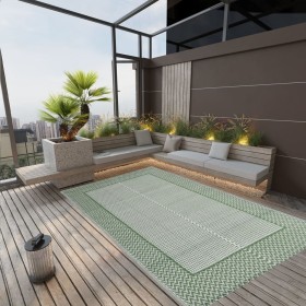 vidaXL Outdoor-Teppich Grün 190x290 cm PP