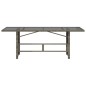 vidaXL Gartentisch mit Glasplatte Grau 190x80x74 cm Poly Rattan vidaXL Gartentisch mit Glasplatte Grau 190x80x74 cm Poly Rattan