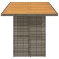vidaXL Gartentisch mit Akazienholz-Platte Grau 190x80x74cm Poly Rattan vidaXL Gartentisch mit Akazienholz-Platte Grau 190x80x74cm Poly Rattan