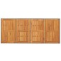 vidaXL Gartentisch mit Akazienholz-Platte Grau 190x80x74cm Poly Rattan vidaXL Gartentisch mit Akazienholz-Platte Grau 190x80x74cm Poly Rattan