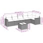 vidaXL 7-tlg. Garten-Sofagarnitur mit Kissen Schwarz Poly Rattan vidaXL 7-tlg. Garten-Sofagarnitur mit Kissen Schwarz Poly Rattan