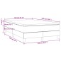 vidaXL Boxspringbett mit Matratze Hellgrau 120x190 cm Stoff vidaXL Boxspringbett mit Matratze Hellgrau 120x190 cm Stoff