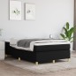 vidaXL Boxspringbett mit Matratze Schwarz 120x190 cm Stoff vidaXL Boxspringbett mit Matratze Schwarz 120x190 cm Stoff