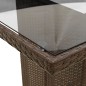 vidaXL 7-tlg. Garten-Essgruppe mit Kissen Braun Poly Rattan vidaXL 7-tlg. Garten-Essgruppe mit Kissen Braun Poly Rattan