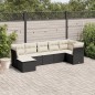 vidaXL 7-tlg. Garten-Sofagarnitur mit Kissen Schwarz Poly Rattan vidaXL 7-tlg. Garten-Sofagarnitur mit Kissen Schwarz Poly Rattan