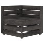 3-Sitzer Outdoor-Sofa Grau Imprägniertes Kiefernholz 3-Sitzer Outdoor-Sofa Grau Imprägniertes Kiefernholz