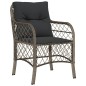 vidaXL 7-tlg. Garten-Essgruppe mit Kissen Grau Poly Rattan vidaXL 7-tlg. Garten-Essgruppe mit Kissen Grau Poly Rattan