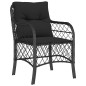 vidaXL 9-tlg. Garten-Essgruppe mit Kissen Schwarz Poly Rattan vidaXL 9-tlg. Garten-Essgruppe mit Kissen Schwarz Poly Rattan
