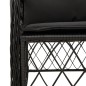 vidaXL 9-tlg. Garten-Essgruppe mit Kissen Schwarz Poly Rattan vidaXL 9-tlg. Garten-Essgruppe mit Kissen Schwarz Poly Rattan