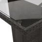 vidaXL 9-tlg. Garten-Essgruppe mit Kissen Schwarz Poly Rattan vidaXL 9-tlg. Garten-Essgruppe mit Kissen Schwarz Poly Rattan