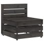 3-Sitzer Outdoor-Sofa Grau Imprägniertes Kiefernholz 3-Sitzer Outdoor-Sofa Grau Imprägniertes Kiefernholz