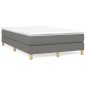 vidaXL Boxspringbett mit Matratze Dunkelgrau 120x190 cm Stoff vidaXL Boxspringbett mit Matratze Dunkelgrau 120x190 cm Stoff