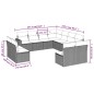 vidaXL 11-tlg. Garten-Sofagarnitur mit Kissen Braun Poly Rattan vidaXL 11-tlg. Garten-Sofagarnitur mit Kissen Braun Poly Rattan