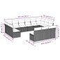 vidaXL 13-tlg. Garten-Sofagarnitur mit Kissen Braun Poly Rattan vidaXL 13-tlg. Garten-Sofagarnitur mit Kissen Braun Poly Rattan