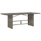 vidaXL 7-tlg. Garten-Essgruppe mit Kissen Grau Poly Rattan vidaXL 7-tlg. Garten-Essgruppe mit Kissen Grau Poly Rattan