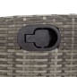 vidaXL 7-tlg. Garten-Essgruppe mit Kissen Grau Poly Rattan vidaXL 7-tlg. Garten-Essgruppe mit Kissen Grau Poly Rattan