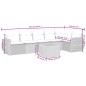 vidaXL 7-tlg. Garten-Sofagarnitur mit Kissen Schwarz Poly Rattan vidaXL 7-tlg. Garten-Sofagarnitur mit Kissen Schwarz Poly Rattan
