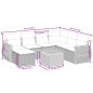 vidaXL 8-tlg. Garten-Sofagarnitur mit Kissen Schwarz Poly Rattan vidaXL 8-tlg. Garten-Sofagarnitur mit Kissen Schwarz Poly Rattan