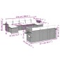 vidaXL 11-tlg. Garten-Sofagarnitur mit Kissen Schwarz Poly Rattan vidaXL 11-tlg. Garten-Sofagarnitur mit Kissen Schwarz Poly Rattan