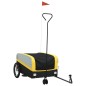 vidaXL Fahrradanhänger Schwarz und Gelb 45 kg Eisen vidaXL Fahrradanhänger Schwarz und Gelb 45 kg Eisen