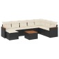 vidaXL 9-tlg. Garten-Sofagarnitur mit Kissen Schwarz Poly Rattan vidaXL 9-tlg. Garten-Sofagarnitur mit Kissen Schwarz Poly Rattan