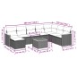 vidaXL 9-tlg. Garten-Sofagarnitur mit Kissen Schwarz Poly Rattan vidaXL 9-tlg. Garten-Sofagarnitur mit Kissen Schwarz Poly Rattan
