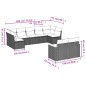 vidaXL 9-tlg. Garten-Sofagarnitur mit Kissen Schwarz Poly Rattan vidaXL 9-tlg. Garten-Sofagarnitur mit Kissen Schwarz Poly Rattan