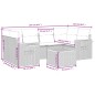 vidaXL 7-tlg. Garten-Sofagarnitur mit Kissen Schwarz Poly Rattan vidaXL 7-tlg. Garten-Sofagarnitur mit Kissen Schwarz Poly Rattan