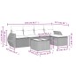 vidaXL 6-tlg. Garten-Sofagarnitur mit Kissen Schwarz Poly Rattan vidaXL 6-tlg. Garten-Sofagarnitur mit Kissen Schwarz Poly Rattan
