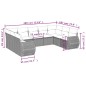vidaXL 9-tlg. Garten-Sofagarnitur mit Kissen Schwarz Poly Rattan vidaXL 9-tlg. Garten-Sofagarnitur mit Kissen Schwarz Poly Rattan