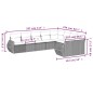 vidaXL 9-tlg. Garten-Sofagarnitur mit Kissen Schwarz Poly Rattan vidaXL 9-tlg. Garten-Sofagarnitur mit Kissen Schwarz Poly Rattan