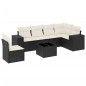 vidaXL 7-tlg. Garten-Sofagarnitur mit Kissen Schwarz Poly Rattan vidaXL 7-tlg. Garten-Sofagarnitur mit Kissen Schwarz Poly Rattan