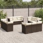vidaXL 12-tlg. Garten-Sofagarnitur mit Kissen Braun Poly Rattan vidaXL 12-tlg. Garten-Sofagarnitur mit Kissen Braun Poly Rattan