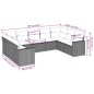 vidaXL 9-tlg. Garten-Sofagarnitur mit Kissen Schwarz Poly Rattan vidaXL 9-tlg. Garten-Sofagarnitur mit Kissen Schwarz Poly Rattan