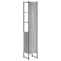vidaXL Badschrank Grau Sonoma 33x33x185,5 cm Holzwerkstoff vidaXL Badschrank Grau Sonoma 33x33x185,5 cm Holzwerkstoff