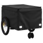 vidaXL Fahrradanhänger Schwarz 45 kg Eisen vidaXL Fahrradanhänger Schwarz 45 kg Eisen