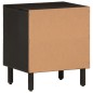 vidaXL Nachttisch Schwarz 40x33x46 cm Massivholz Mango vidaXL Nachttisch Schwarz 40x33x46 cm Massivholz Mango