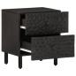vidaXL Nachttisch Schwarz 40x33x46 cm Massivholz Mango vidaXL Nachttisch Schwarz 40x33x46 cm Massivholz Mango