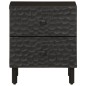 vidaXL Nachttisch Schwarz 40x33x46 cm Massivholz Mango vidaXL Nachttisch Schwarz 40x33x46 cm Massivholz Mango