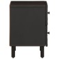 vidaXL Nachttisch Schwarz 40x33x46 cm Massivholz Mango vidaXL Nachttisch Schwarz 40x33x46 cm Massivholz Mango